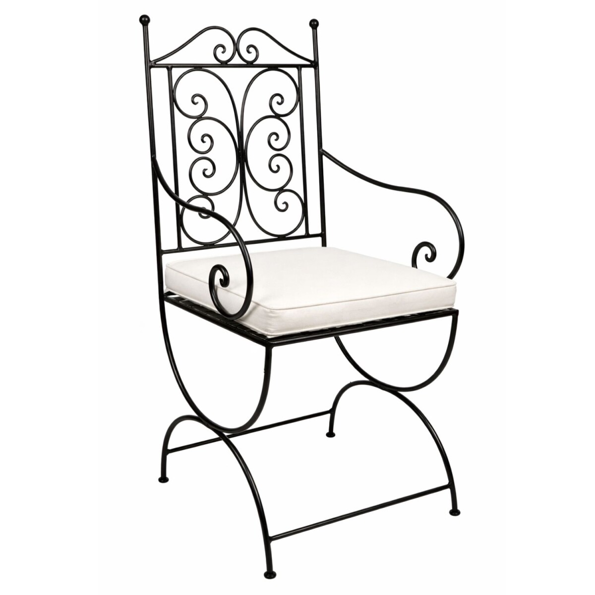 IJzeren stoel Murcia, handgesmeed | Mediterrane tuinstoel