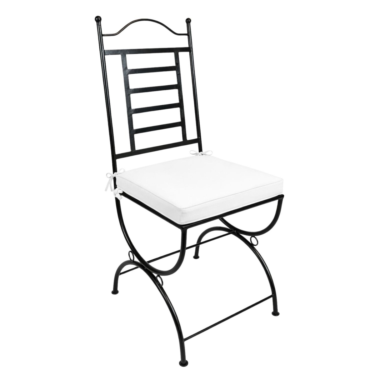 IJzeren stoel La Linea, handgesmeed | Mediterrane tuinstoel