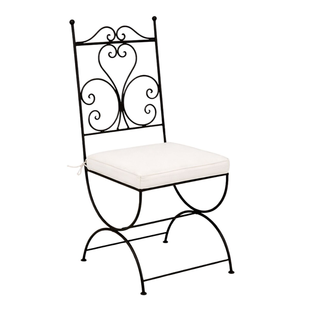 IJzeren stoel Cuenca, handgesmeed | Mediterrane tuinstoel